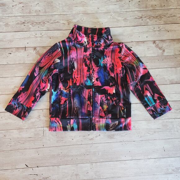 Adidas Girl's Full Zip Track Jacket Size 18 Months - Picture 2 of 8